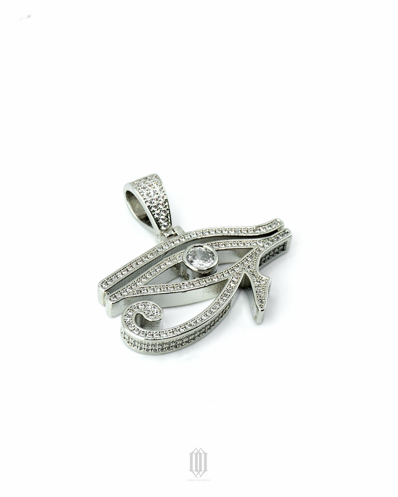 Eye of Horus Pendant - White Gold
