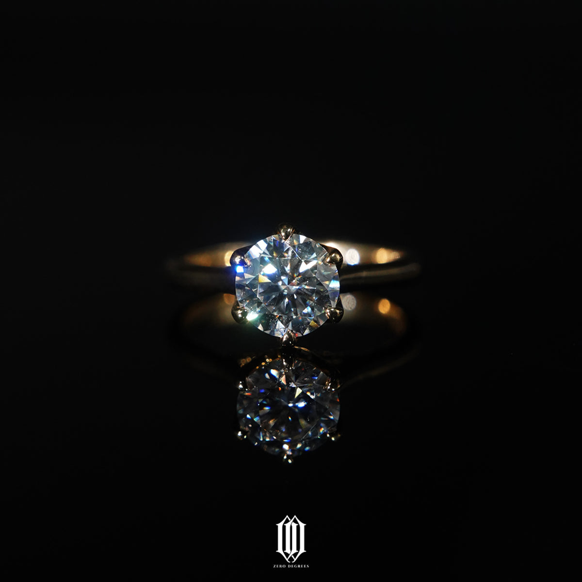 Custom Tulip Setting Engagement Ring