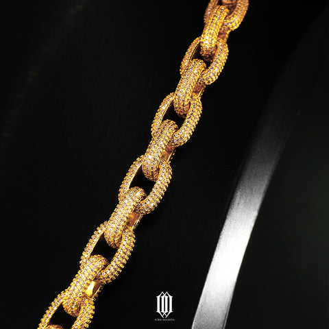 12mm Heremes Link Chain -  Gold