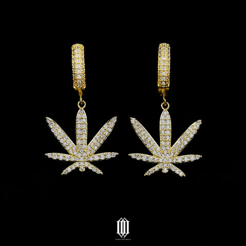 Maple Leaf Earrings -  Gold