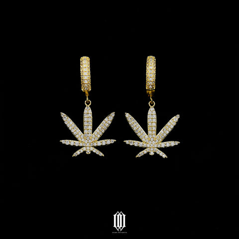 Maple Leaf Earrings -  Gold