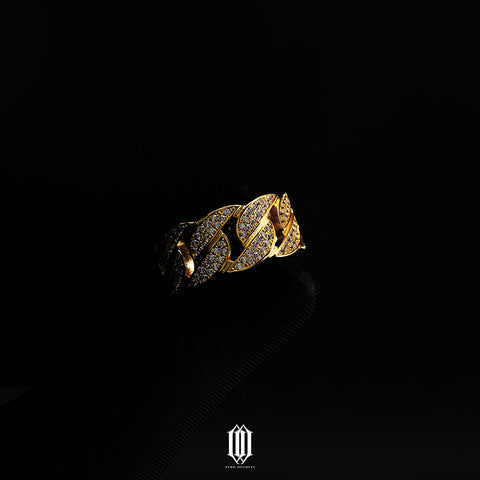 Miami Cuban Ring -  Gold