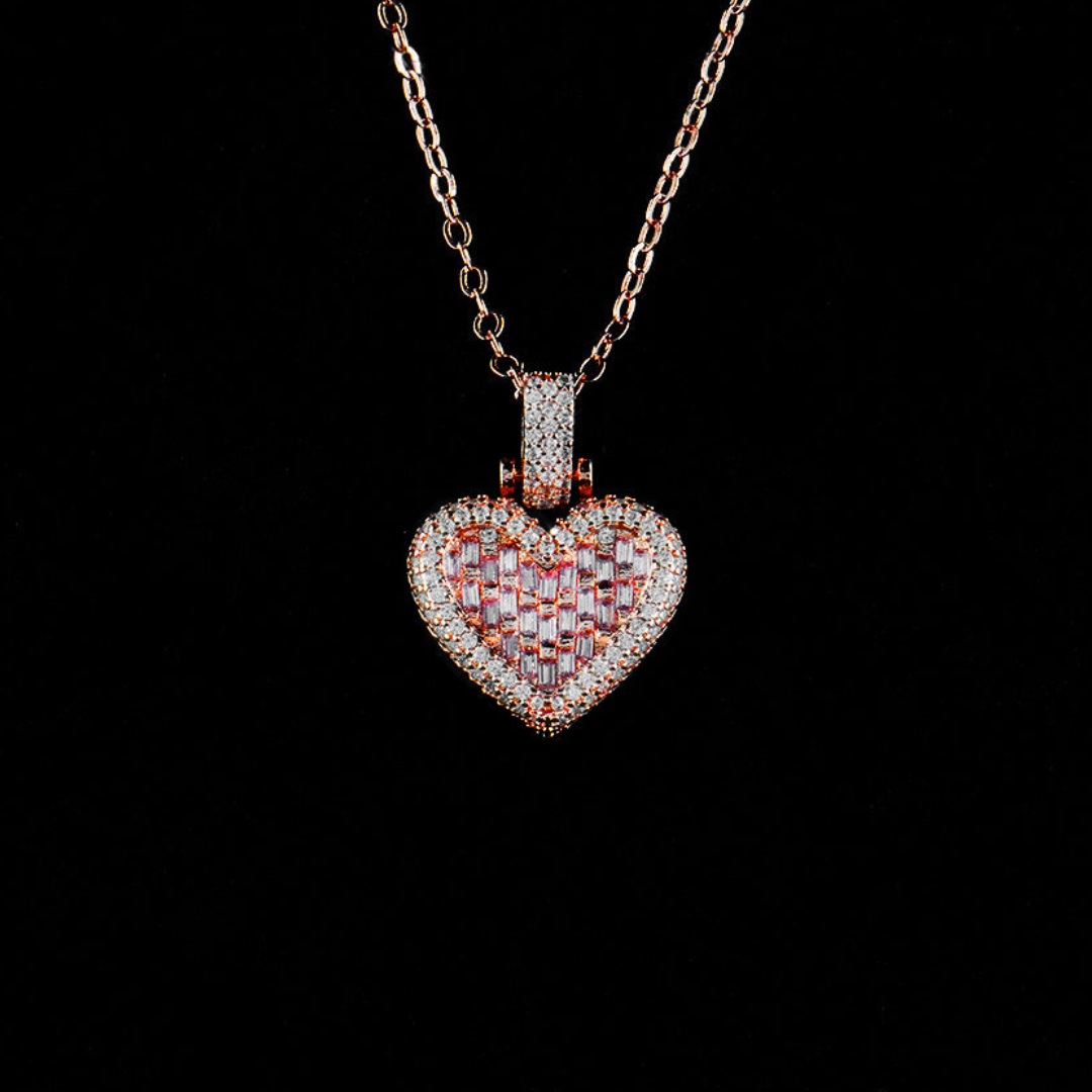 Mini Heart Pendant - Rose Gold