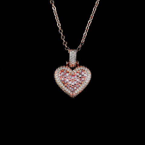 Mini Heart Pendant - Rose Gold