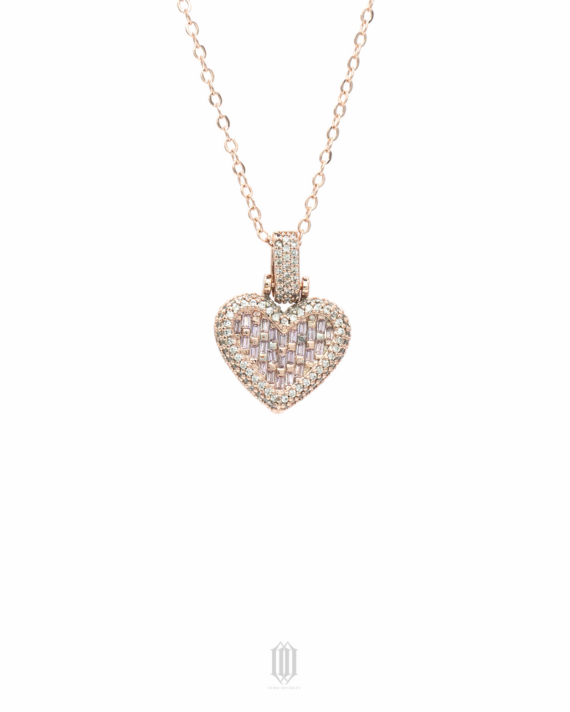 Mini Heart Pendant - Rose Gold
