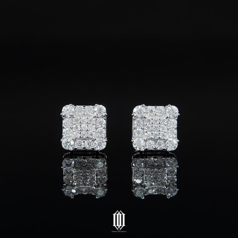 Moissanite Square Earstuds