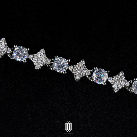 Moonstar Tennis Bracelet - White Gold