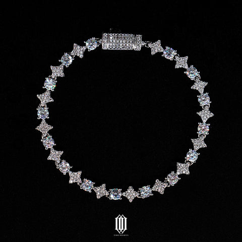 Moonstar Tennis Bracelet - White Gold