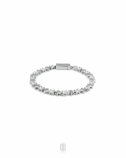 Moonstar Tennis Bracelet - White Gold
