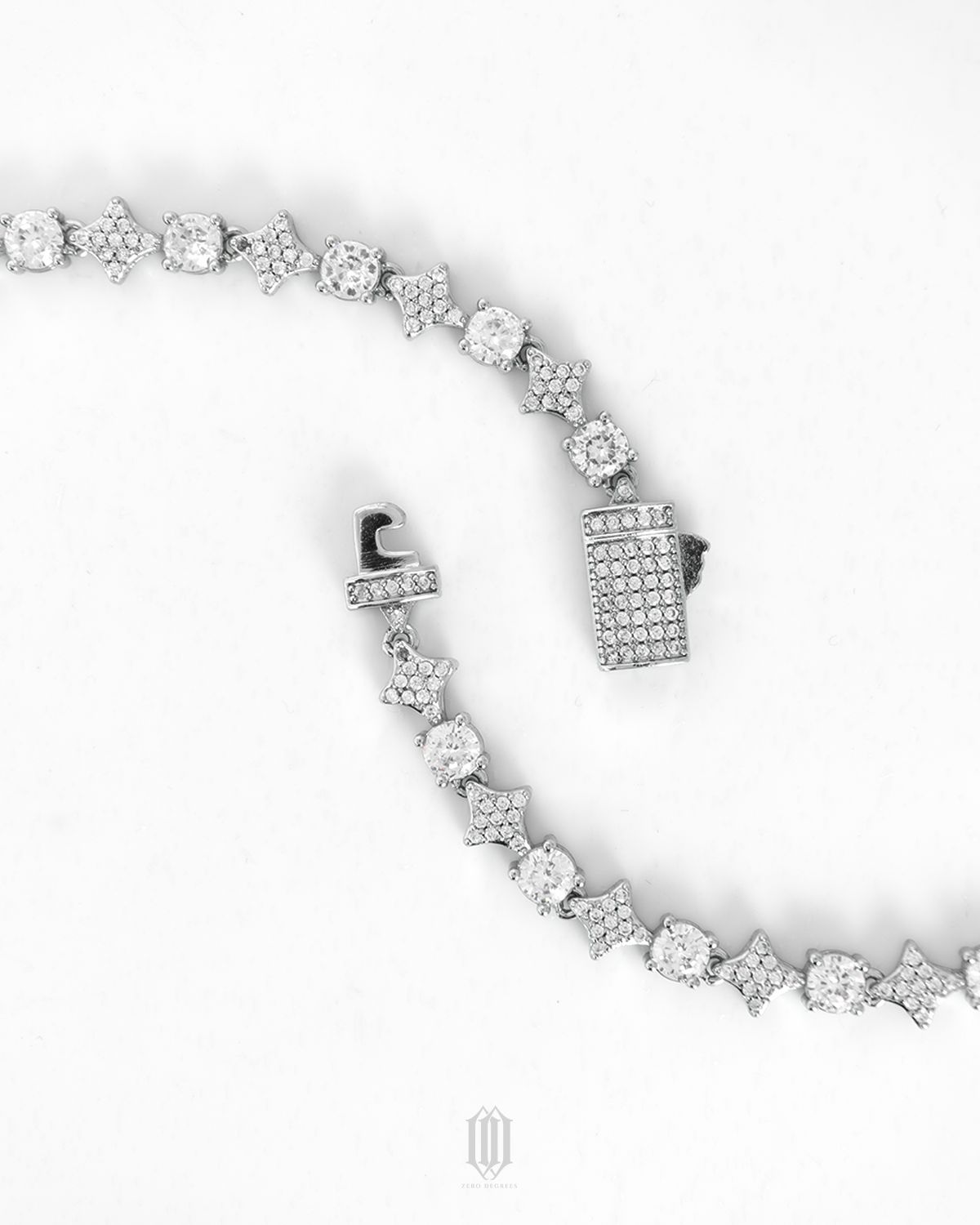 Moonstar Tennis Bracelet - White Gold