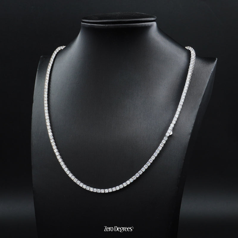 3mm VVS Moissanite Tennis Necklace