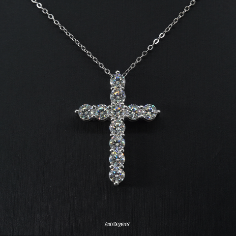 Moissanite Cross Pendant