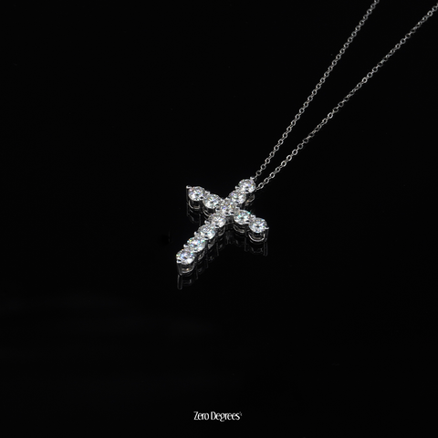 Moissanite Cross Pendant