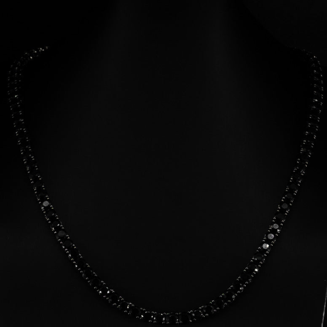 Obsidian Tennis Necklace
