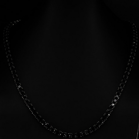 Obsidian Tennis Necklace