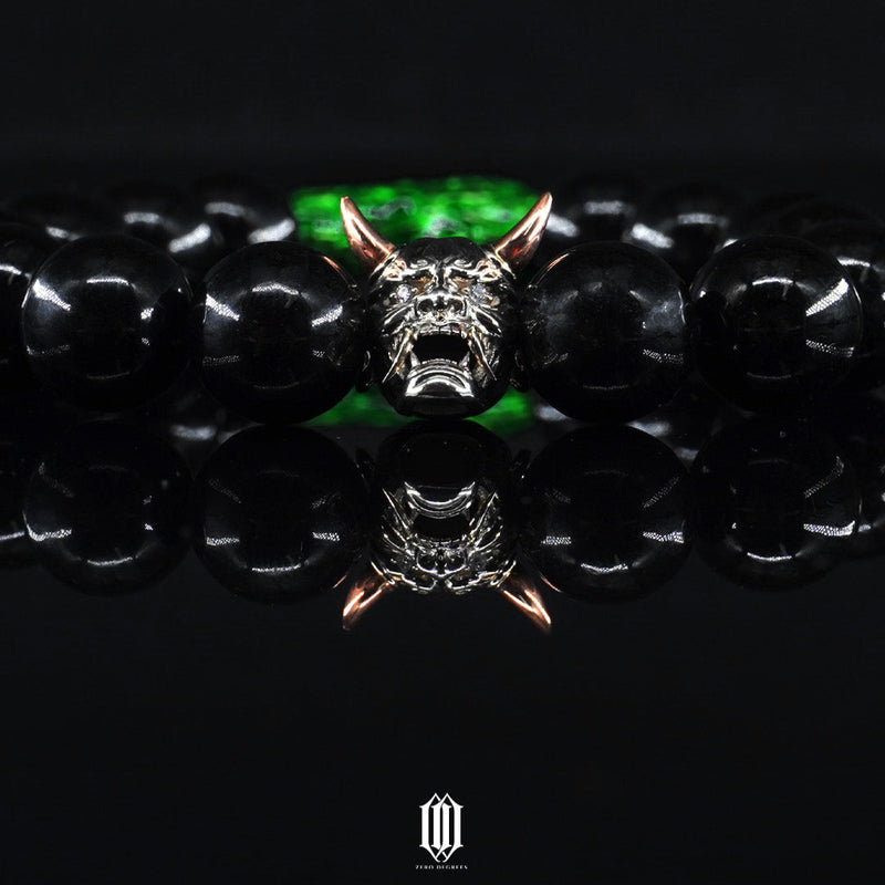 Custom Hannya Mask Bead Bracelet