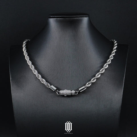 5mm Plain Jane Rope Chain w/ Iced Out Clasp