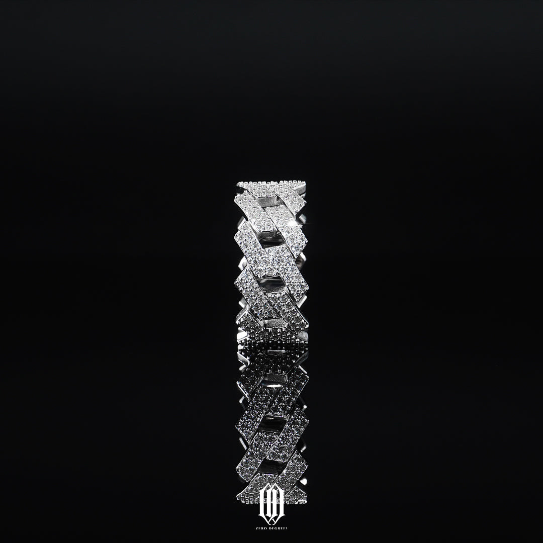 VVS Moissanite Prong Cuban Ring