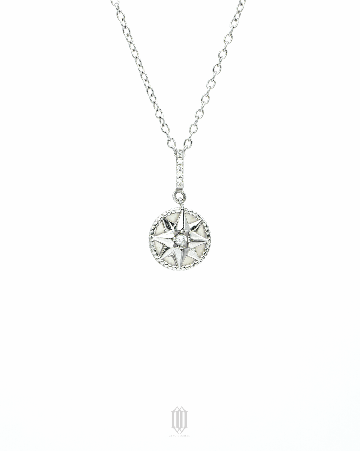 S925 Mini Compass Pendant
