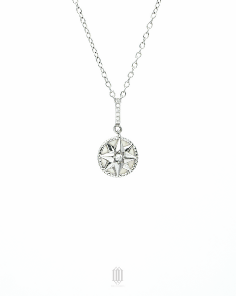 S925 Mini Compass Pendant