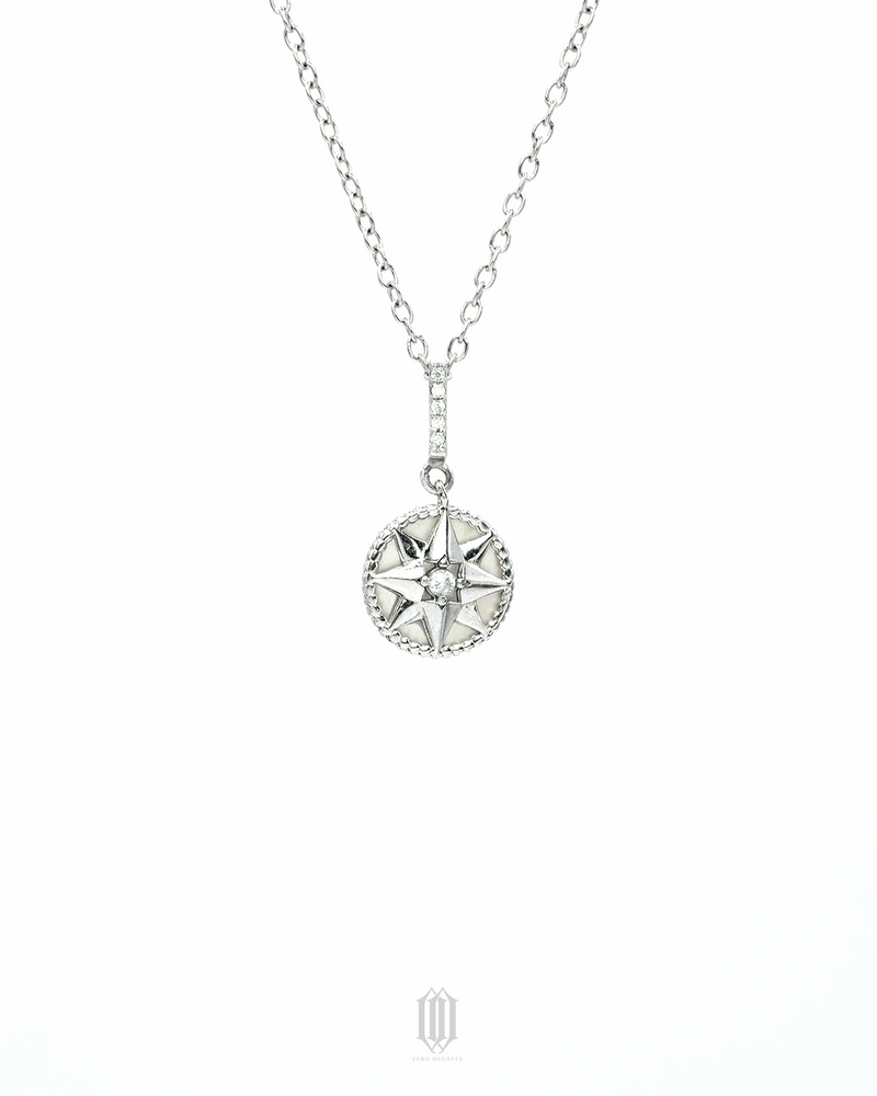 S925 Mini Compass Pendant
