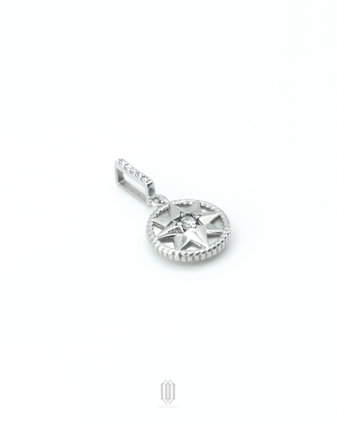 S925 Mini Compass Pendant
