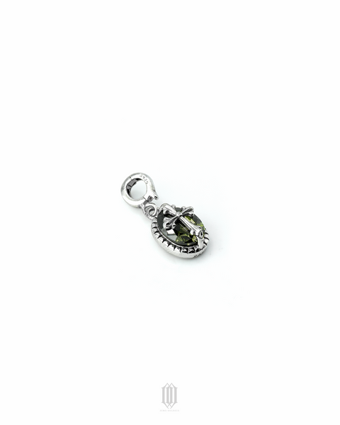 S925 Peridot Cross Amulet