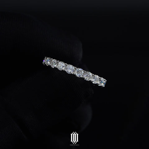 Single Row Moissanite Tennis Ring