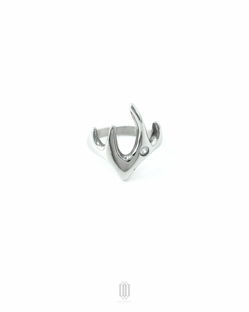 Single Stone Melted Plain Jane Ring