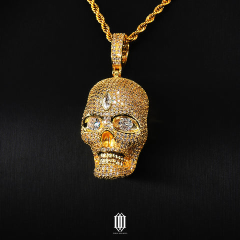 Skull Pendant - Gold