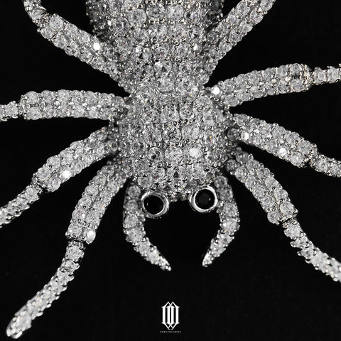 Spider Pendant - White Gold