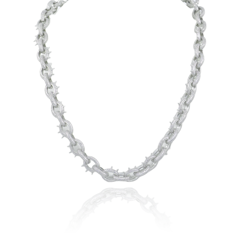 Thorned Hermes Link Necklace