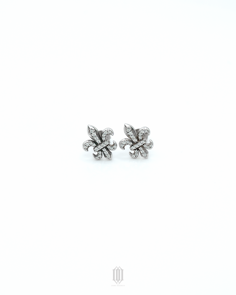 VVS Fleur De Lis Moissanite Earstuds