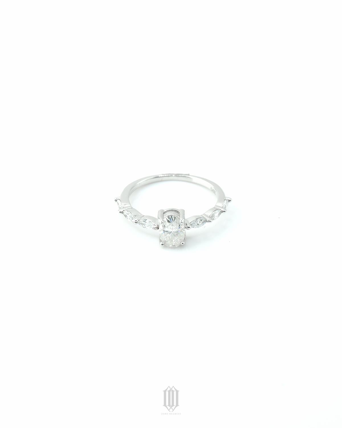 VVS Moissanite Aven RIng - White Gold