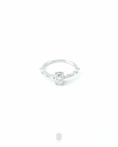 VVS Moissanite Aven RIng - White Gold
