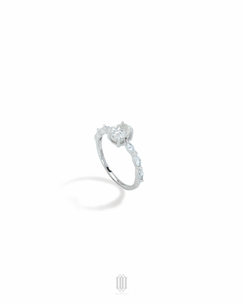 VVS Moissanite Aven RIng - White Gold