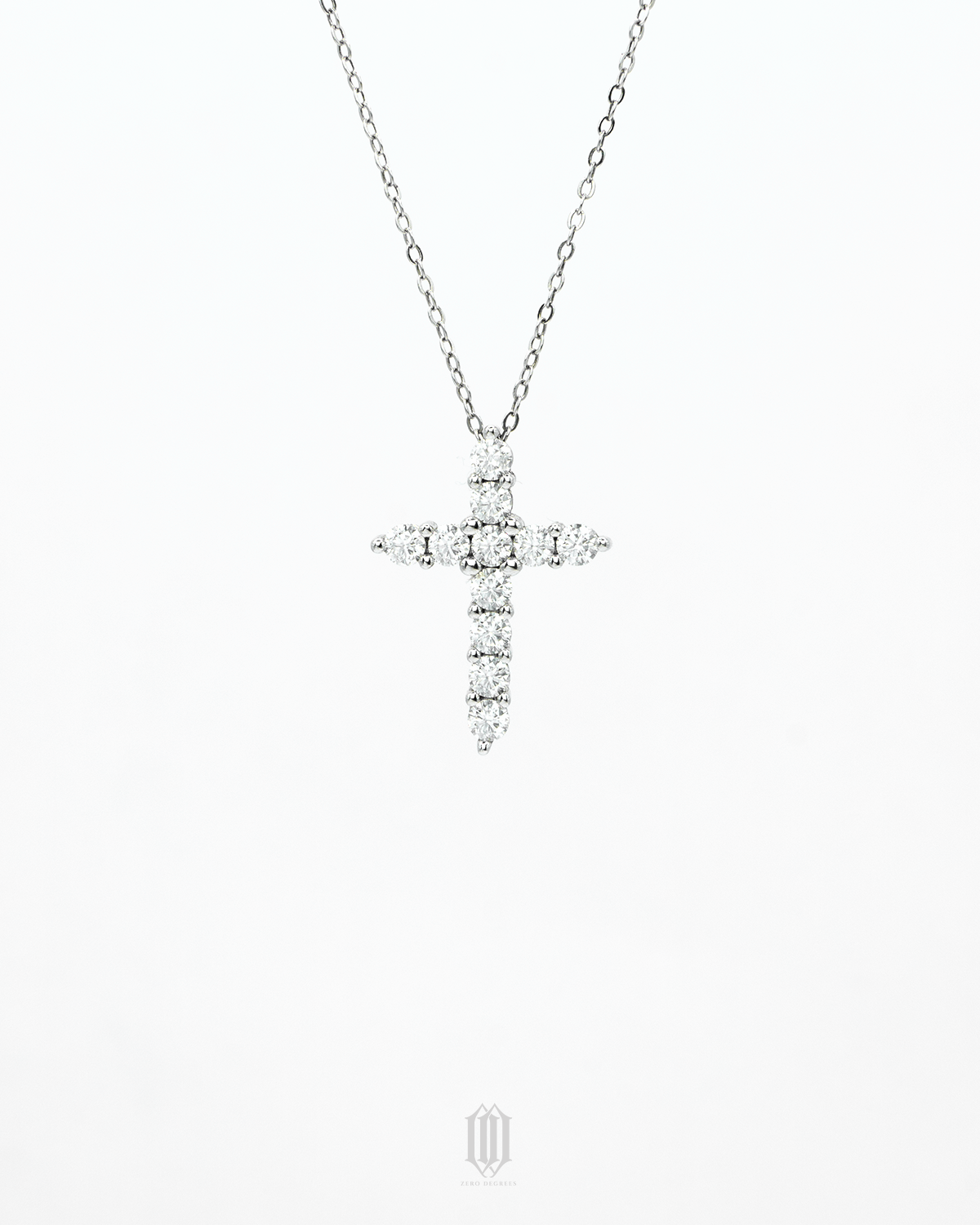 Moissanite Cross Pendant