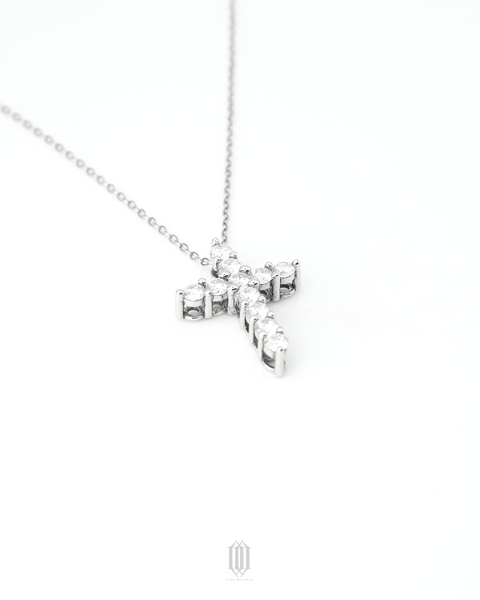 Moissanite Cross Pendant