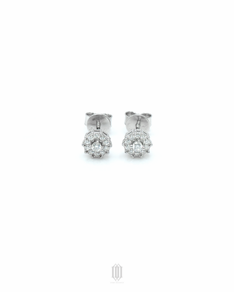 VVS Moissanite Flower Earstuds