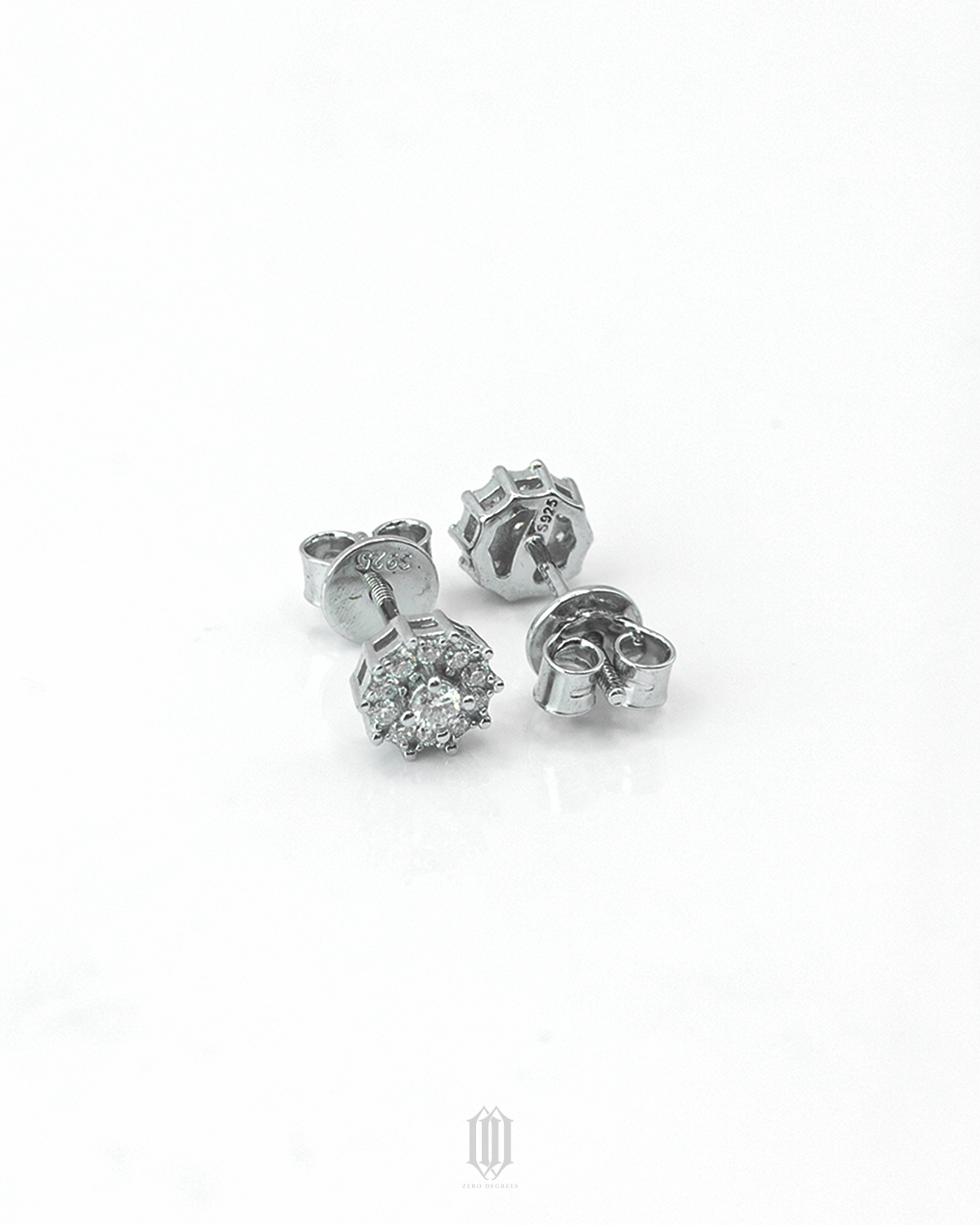 VVS Moissanite Flower Earstuds