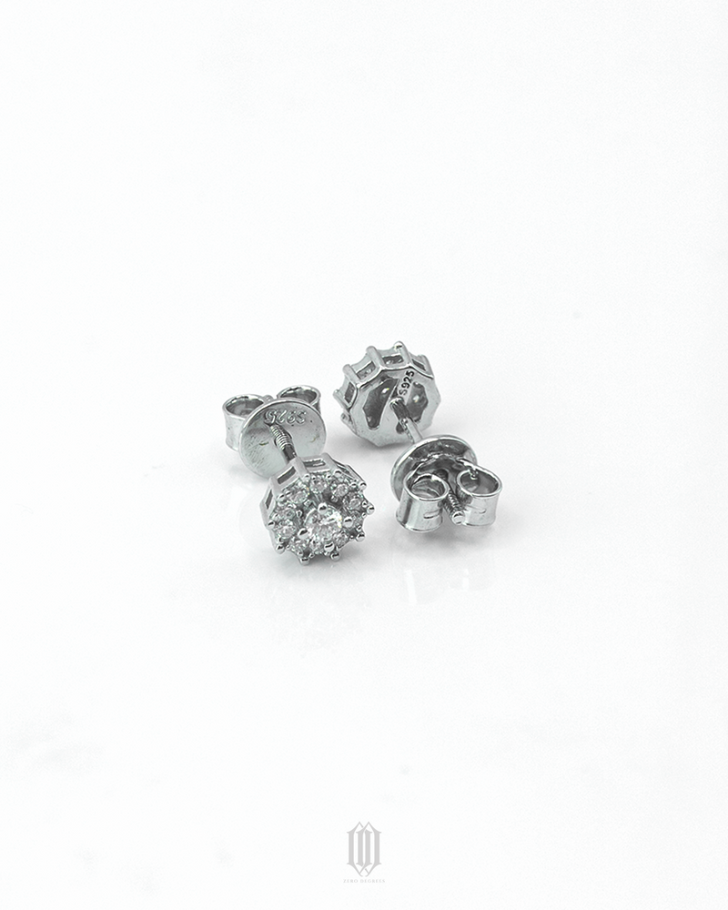 VVS Moissanite Flower Earstuds