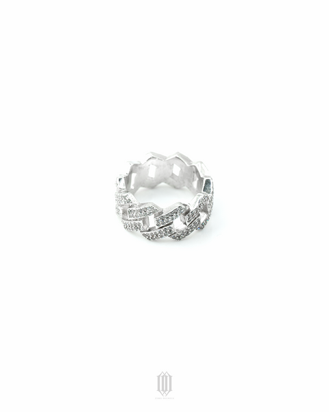VVS Moissanite Prong Cuban Ring