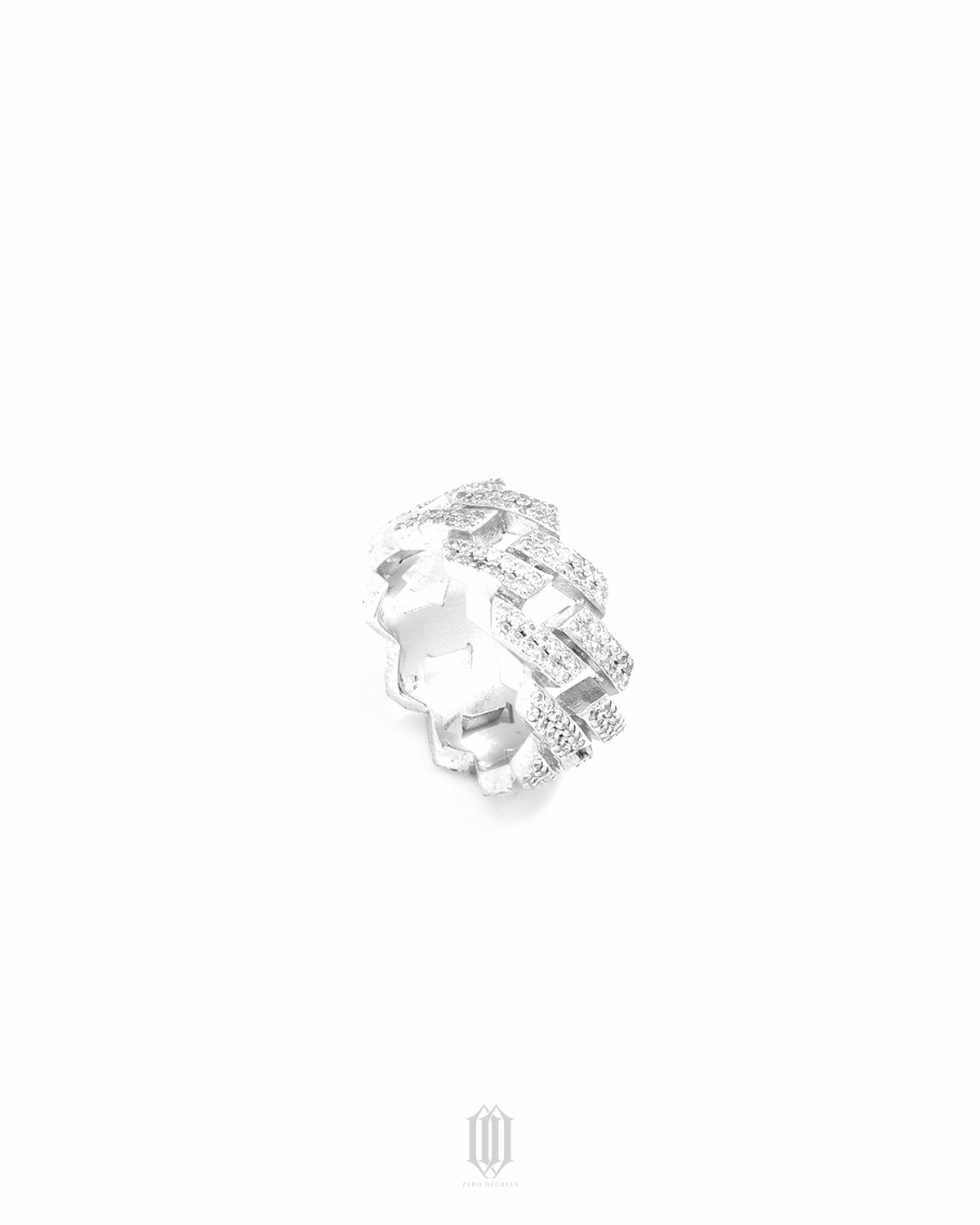 VVS Moissanite Prong Cuban Ring
