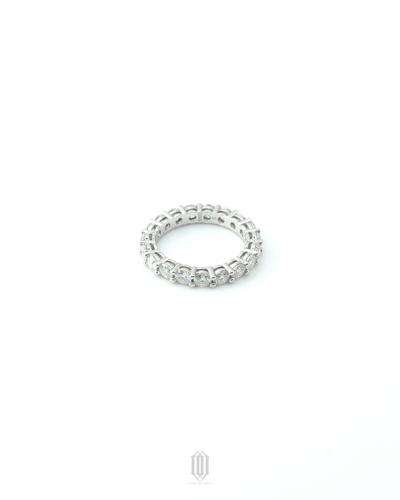 VVS Moissanite Single Row Tennis Ring