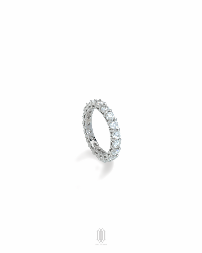 VVS Moissanite Single Row Tennis Ring