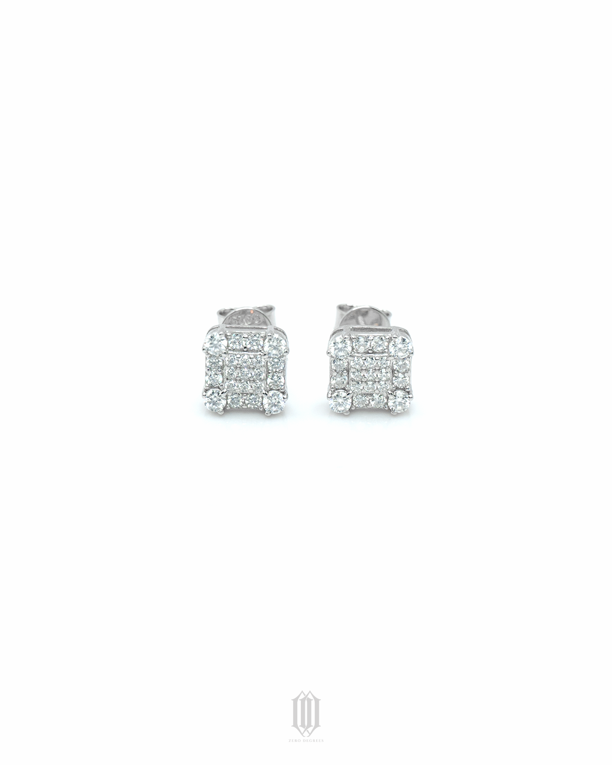 VVS Moissanite Square Earstuds