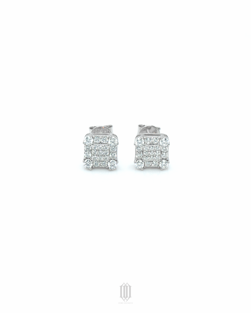 VVS Moissanite Square Earstuds