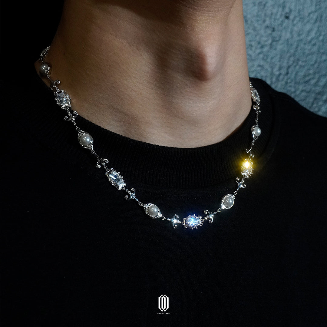 Chrono Royale Necklace - White Gold