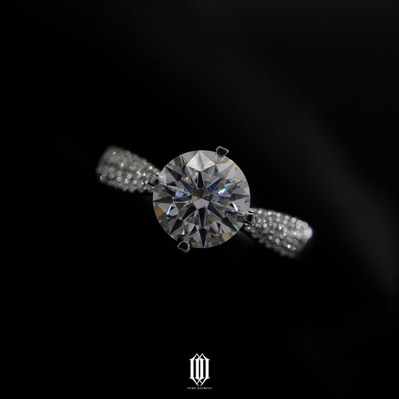 Custom Basket Setting Engagement Ring