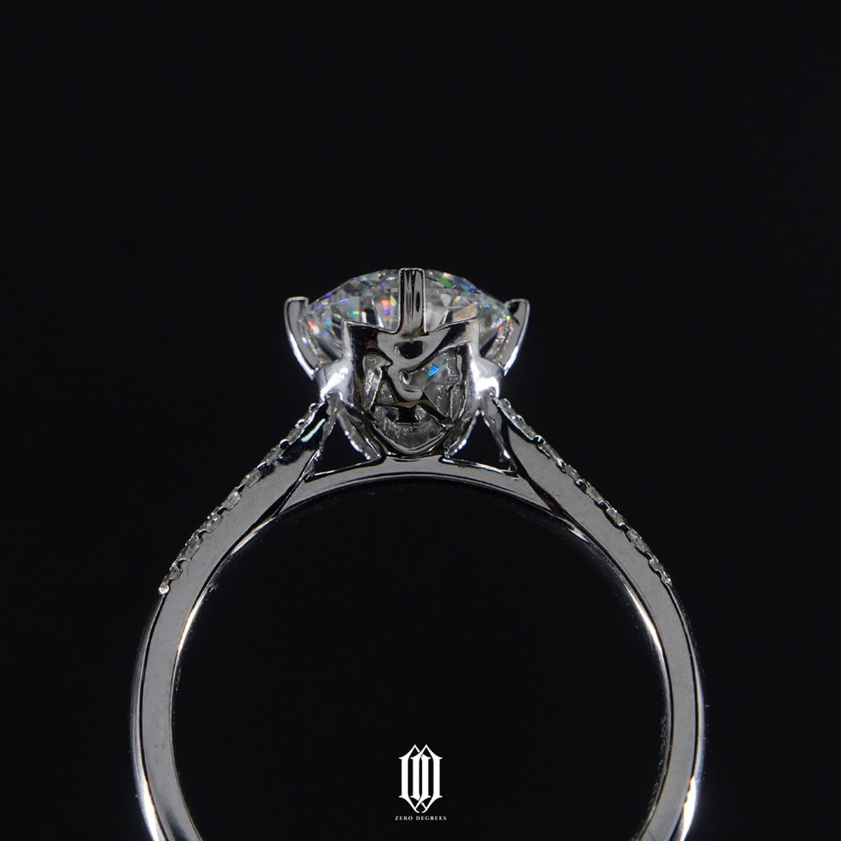 Custom Basket Setting Engagement Ring